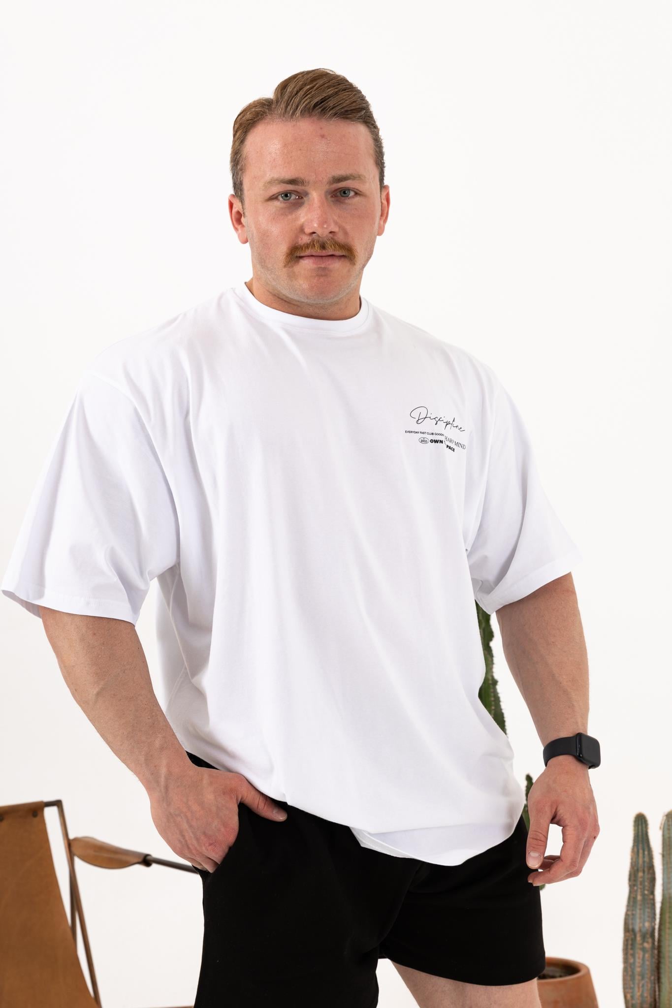 Discipline T-Shirt Beyaz
