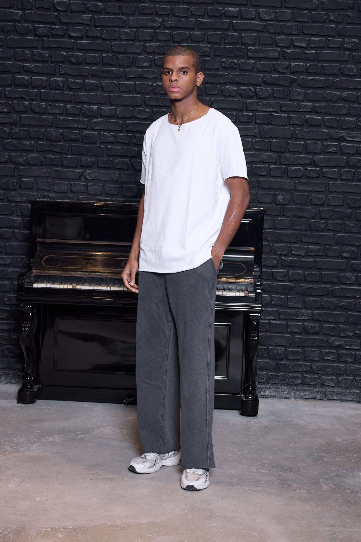 Fast Düz Tişört Beyaz