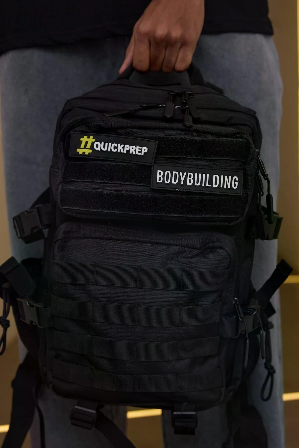 Siyah Taktik Su Geçirmez Sırt Çantası - 25 Litre Dağcı ve Kamp Çantası - Tactical Backpack Siyah