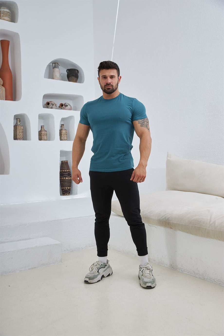 Slim Fit T-Shirt Yeşil