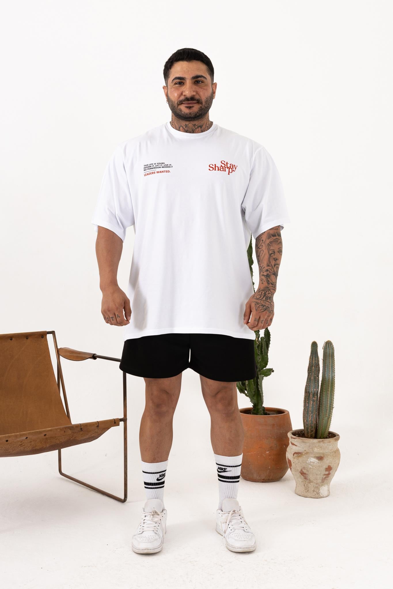 Stay Sharp T-Shirt Beyaz