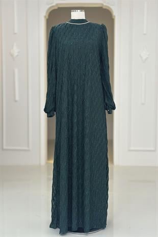 Amine Hüma Ravza Abiye Elbise Zümrüt