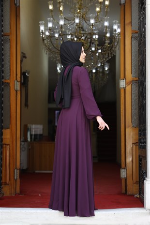 Amine Hüma Ahsen Abiye Mor