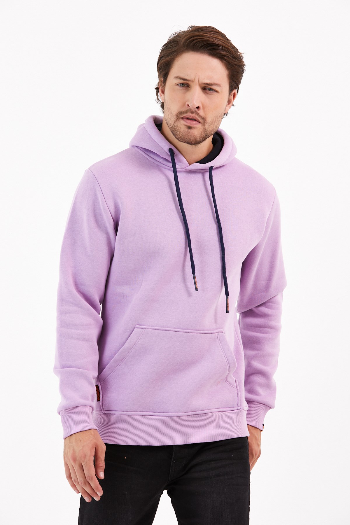 Lila Renk Kanguru Cepli Kapüşonlu Sweatshirt Fiyatları