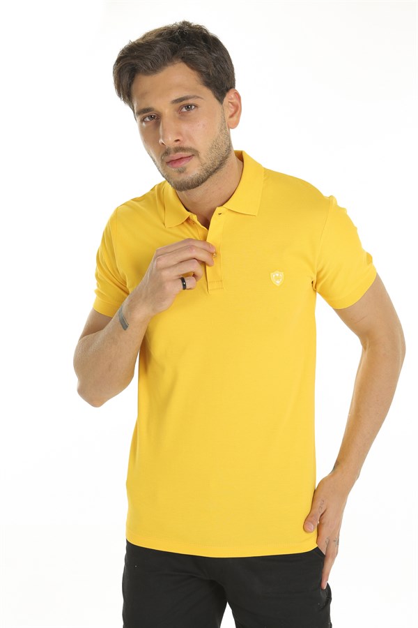 Sarı Renk Polo Yaka Tişört 1005