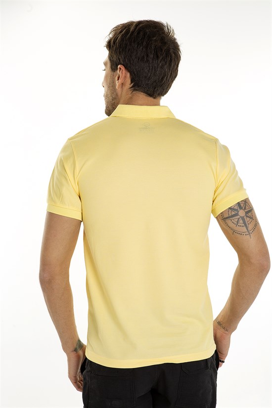 Açık Sarı Polo Yaka Tişört 1005