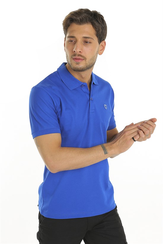 Mavi Renk Polo Yaka Tişört 1005