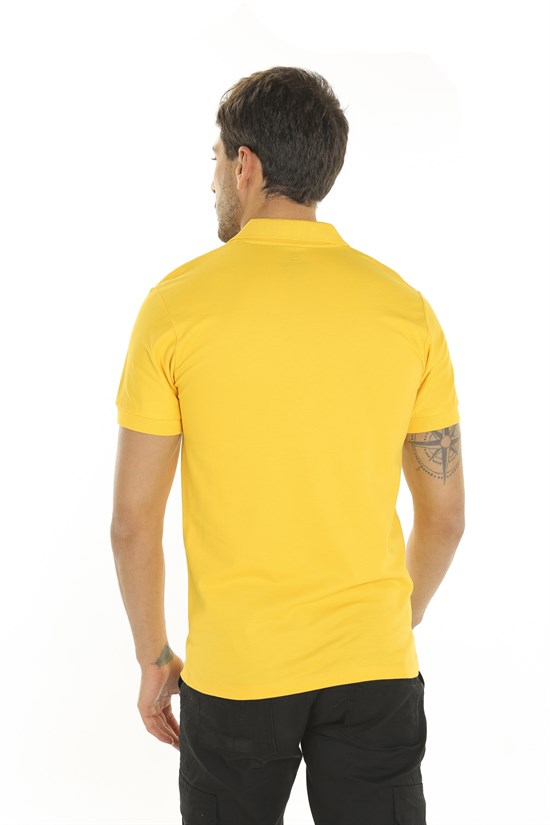 Sarı Renk Polo Yaka Tişört 1005