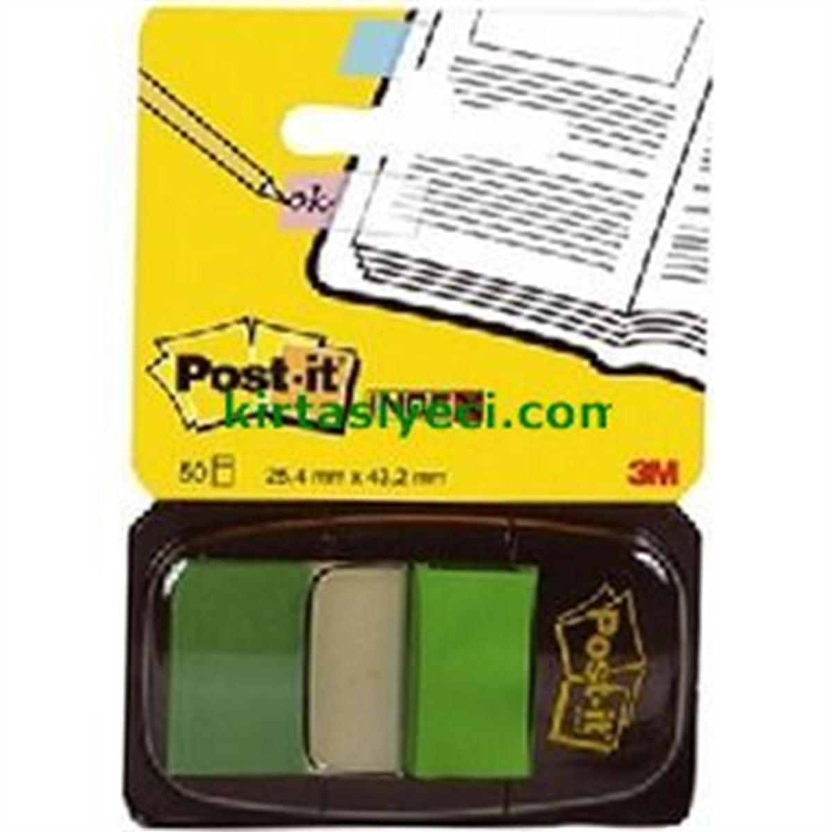 3M 680-3 Post-It Index Yesil 50 Yaprak 