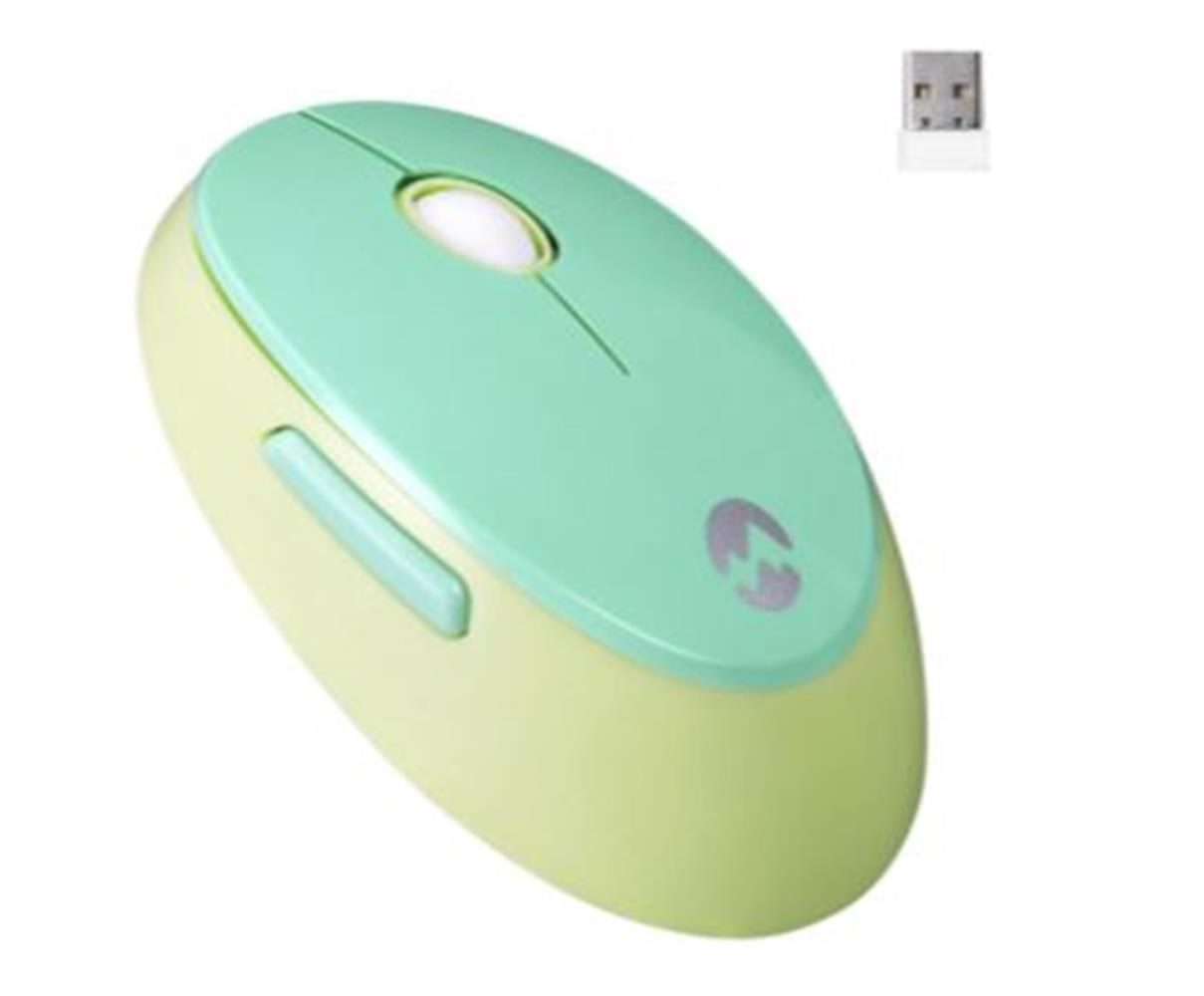Everest ROUND KM-6282 Renkli Tuşlu Yeşil Kablosuz Q Multimedia Klavye + Mouse Set
