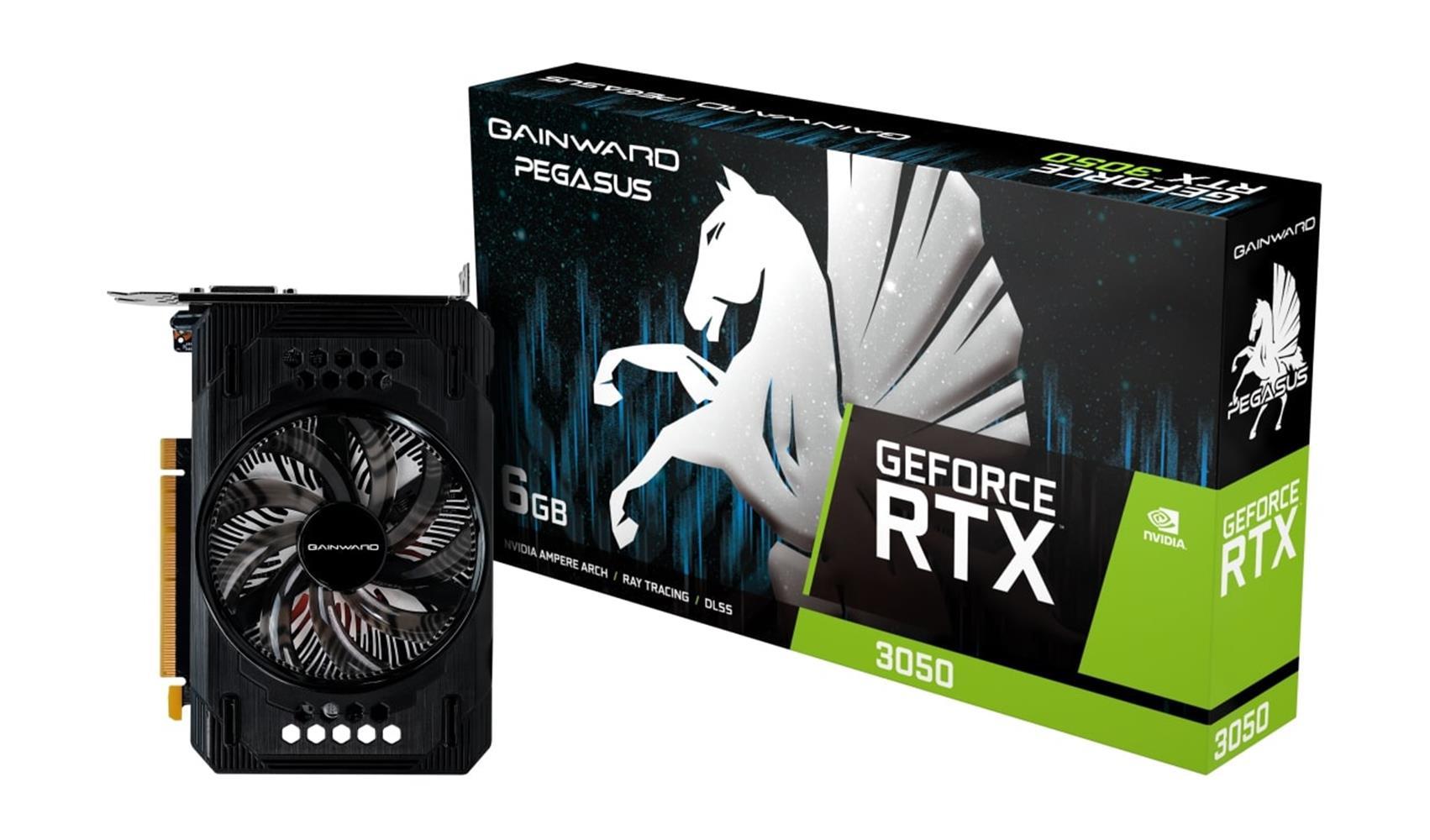 Gainward RTX3050 Pegasus NE63050018JE-1070E 6GB GDDR6 96Bit Gaming (Oyuncu) Ekran Kartı