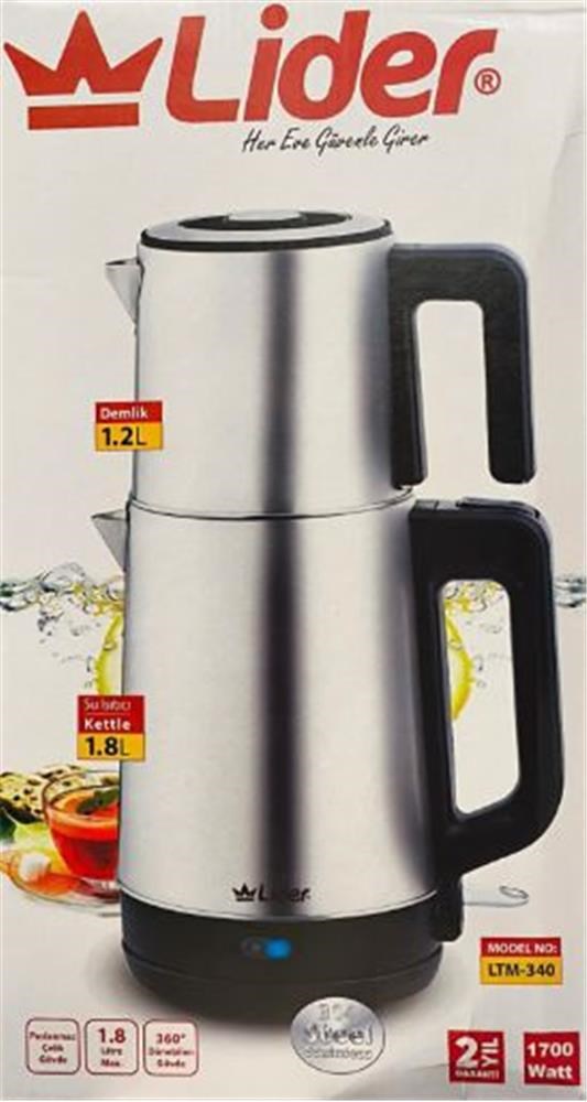 Lider Ltm-340 İkisi Bir Arada Elektrikli Çaycı Ve Kettle