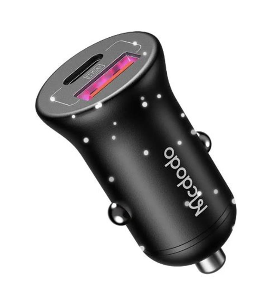 MCDODO CC-2680 45W PD 1xUSB 1xType-C Araç Şarj Cihazı - Siyah