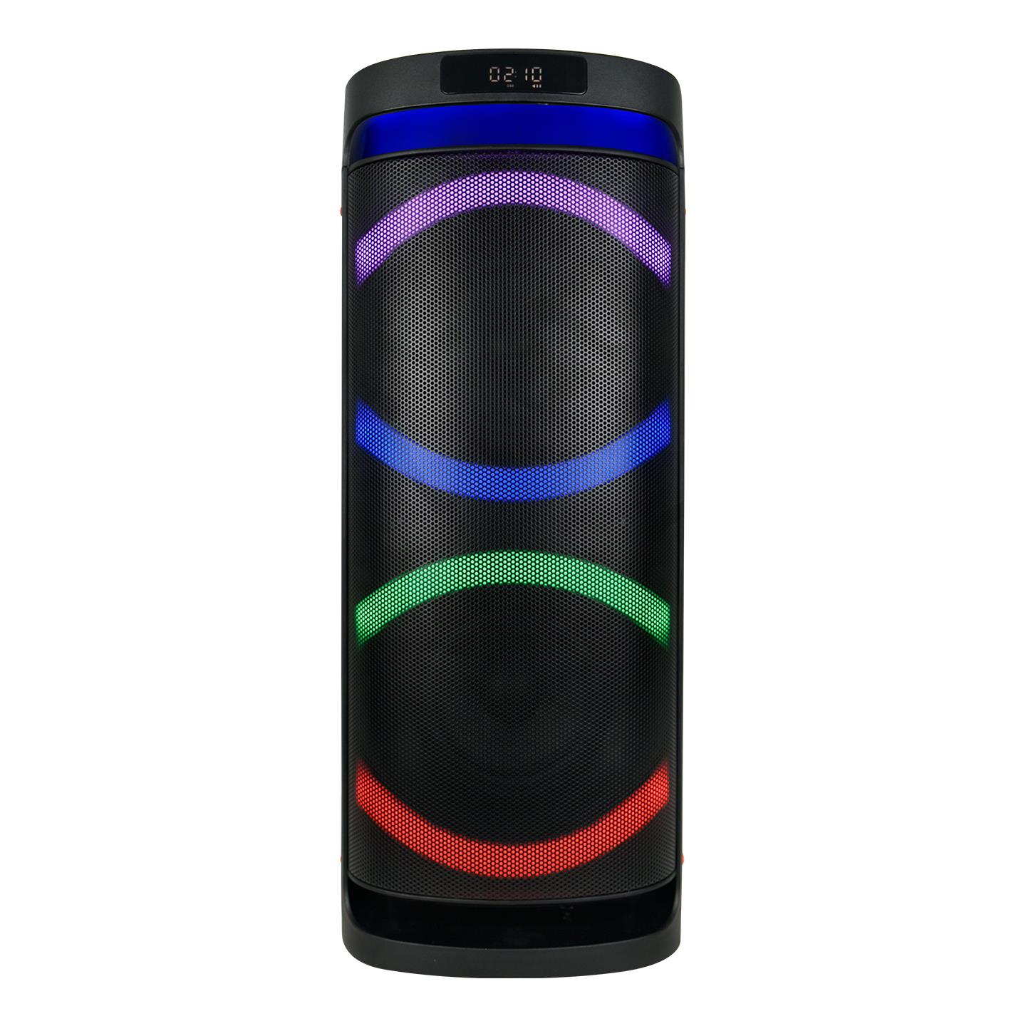 Mikado MD-288KP 80W RGB Işıklı USB-TF-FM-BT-TWS Kablosuz Mikrofonlu Öğretmen-Toplantı Anfisi