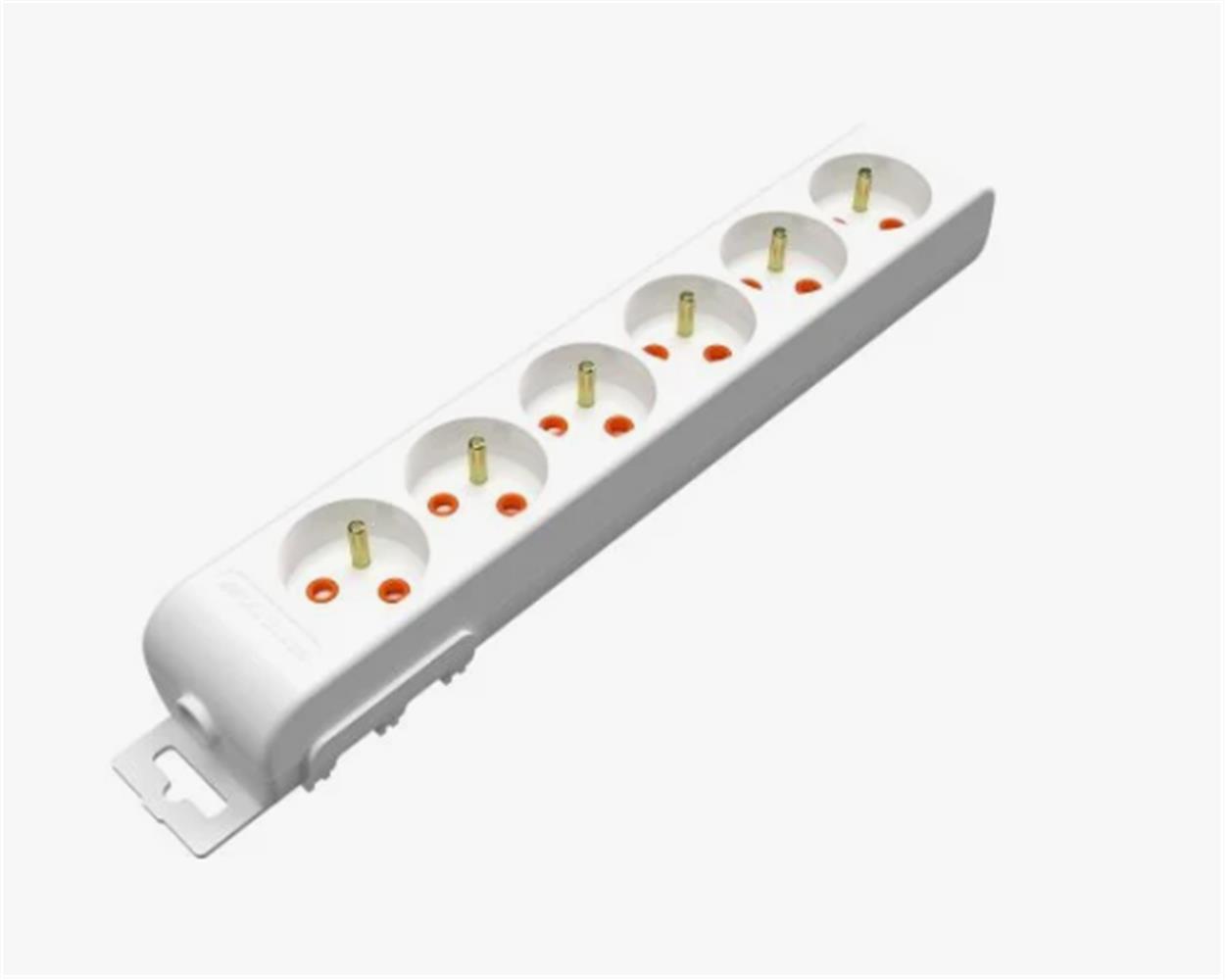 Mutlusan Rı-Tech 6lı Ups Klemensli Topraklı  Grup Priz  (001 175 630001 00 00)