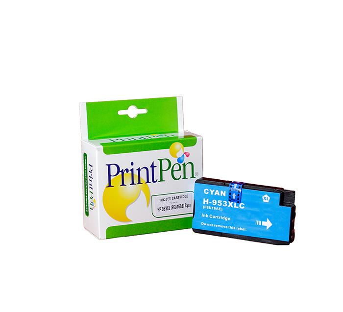 PRINTPEN HP 953XL (F6U16AE) Cyan New Firmware Yüksek Kapasite (27,0ml.)