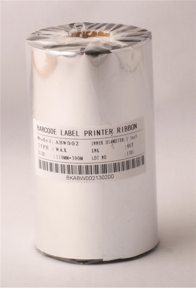 Ribbonsan RB00007 WX-10FBK 110-450MT Wax Ribbon