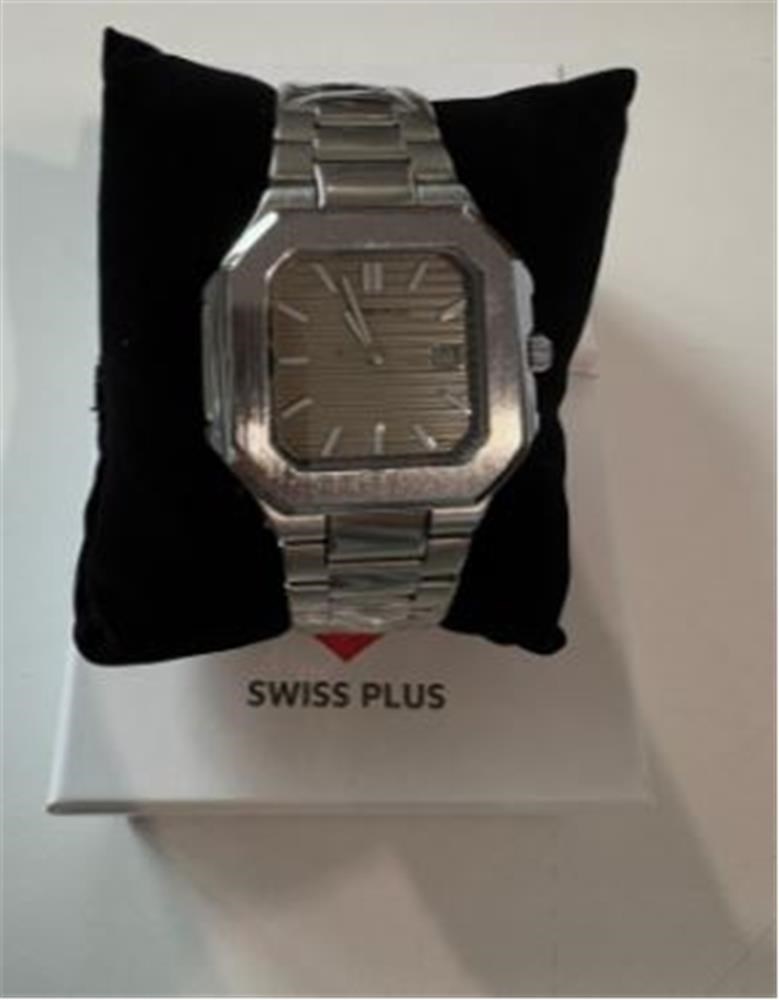 Swiss Plus Man Watch Premium Seri Model-6 RS23146 Beige-Silver