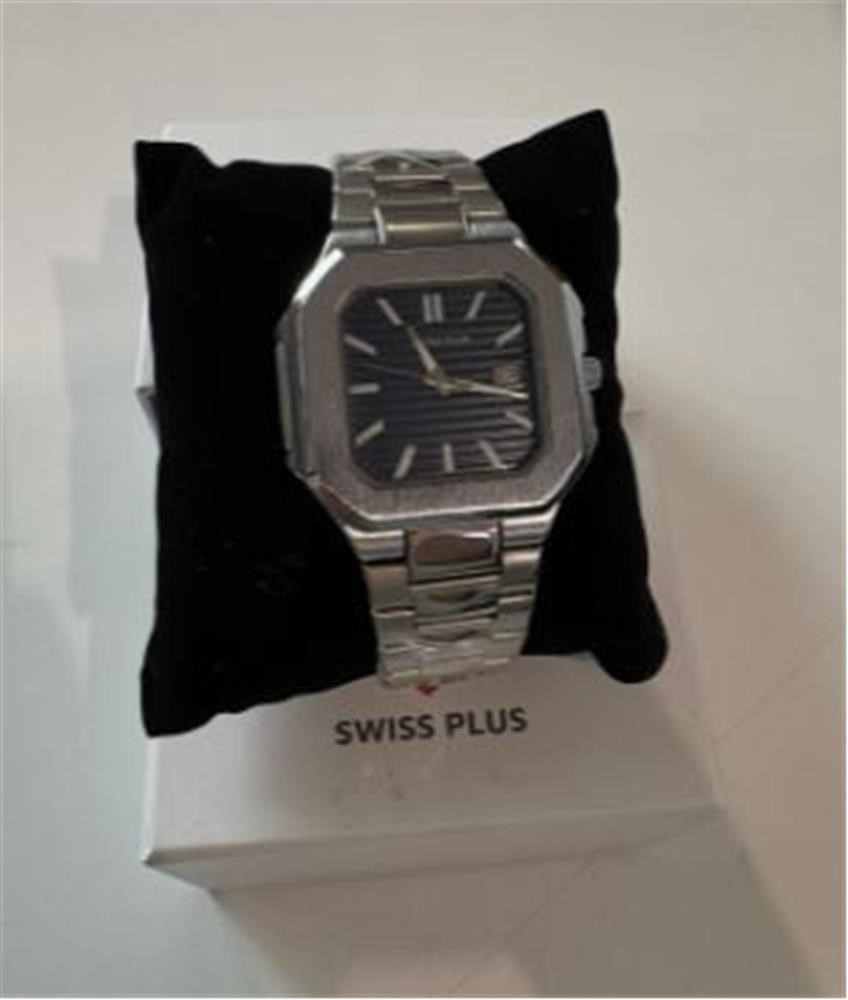Swiss Plus Man Watch Premium Seri Model-5 RS23146 Blue-Silver