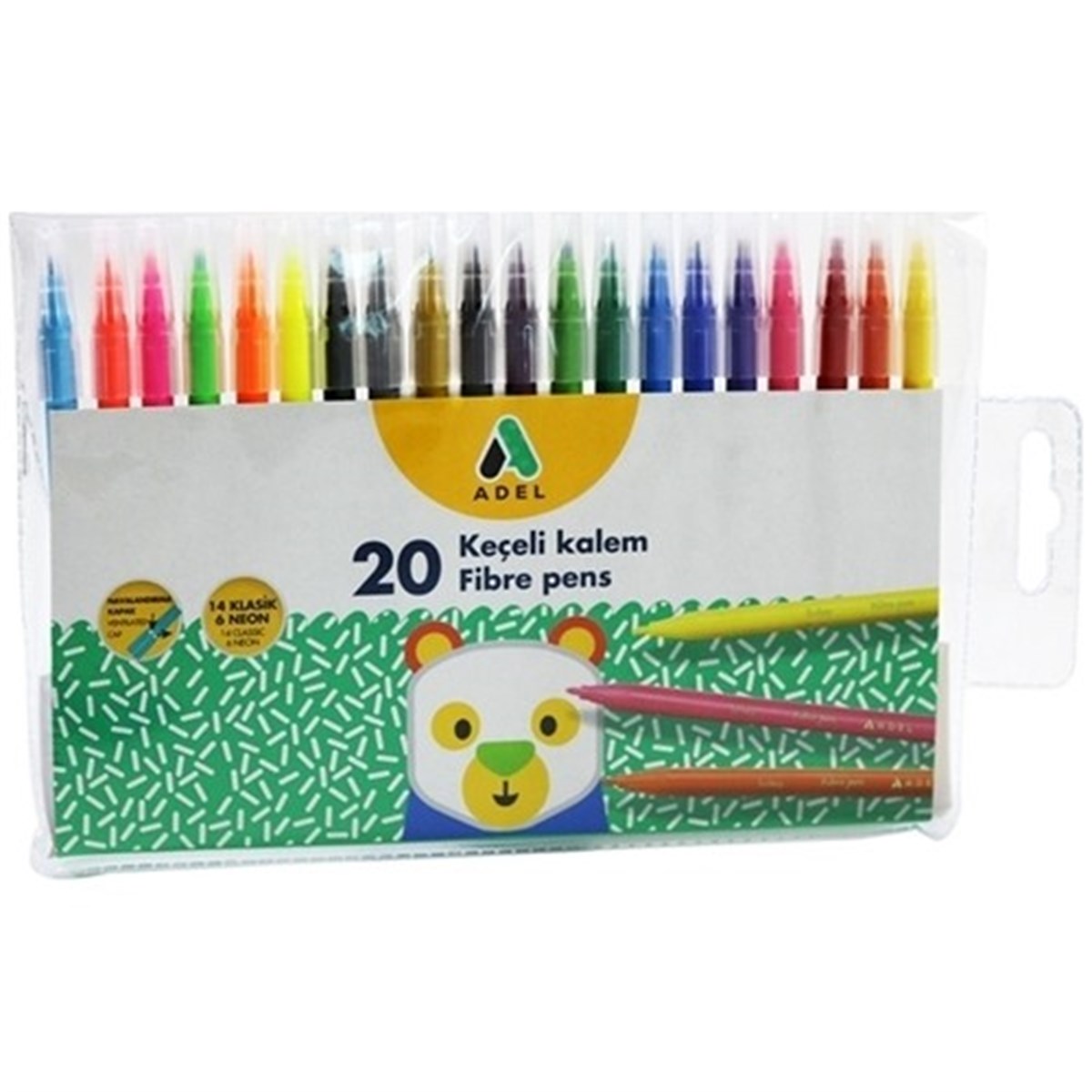 Adel 2220223100 Keçeli Kalem 20 Renk