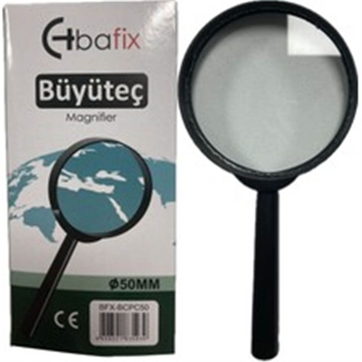 Bafix Büyüteç Cam Plastik Çerçeveli 50 MM BFX-BCPC50
