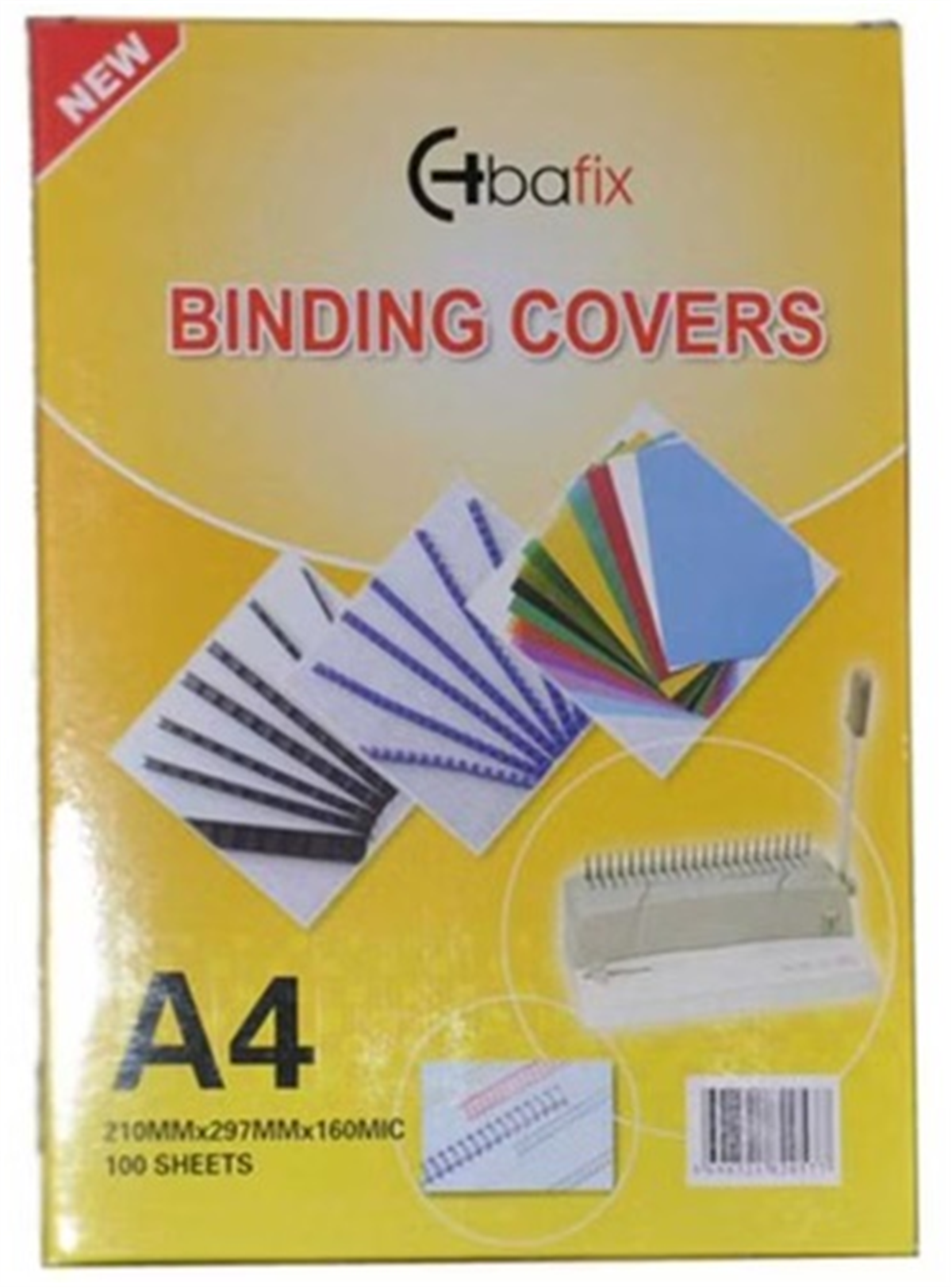 Bafix Cilt Kapağı Plastik Opak A4 160 MIC Beyaz 100 Lü Paket