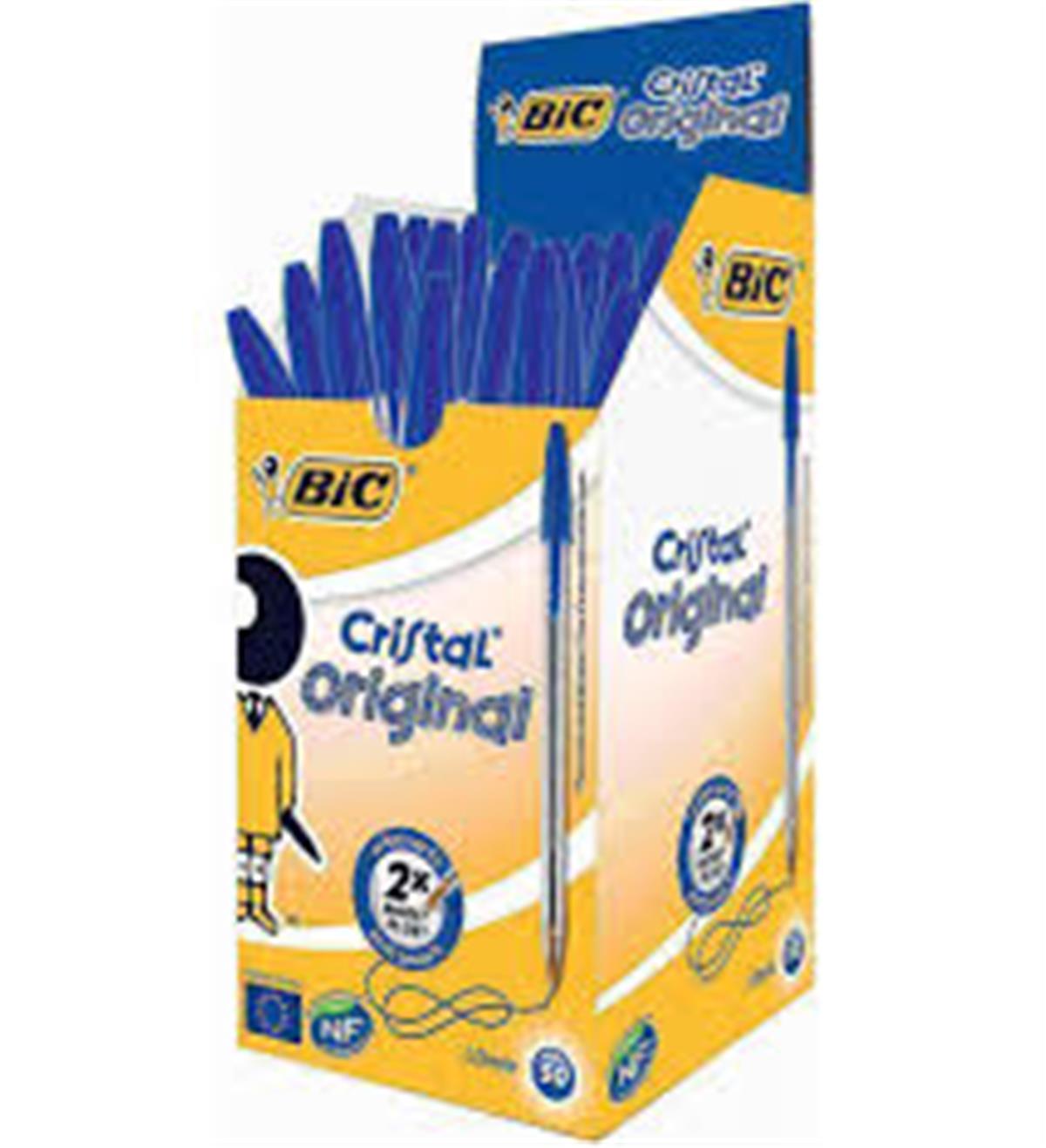 Bic 847898 Cristal Medium Tükenmez Kalem 1.0Mm 50Li Kutu Mavi