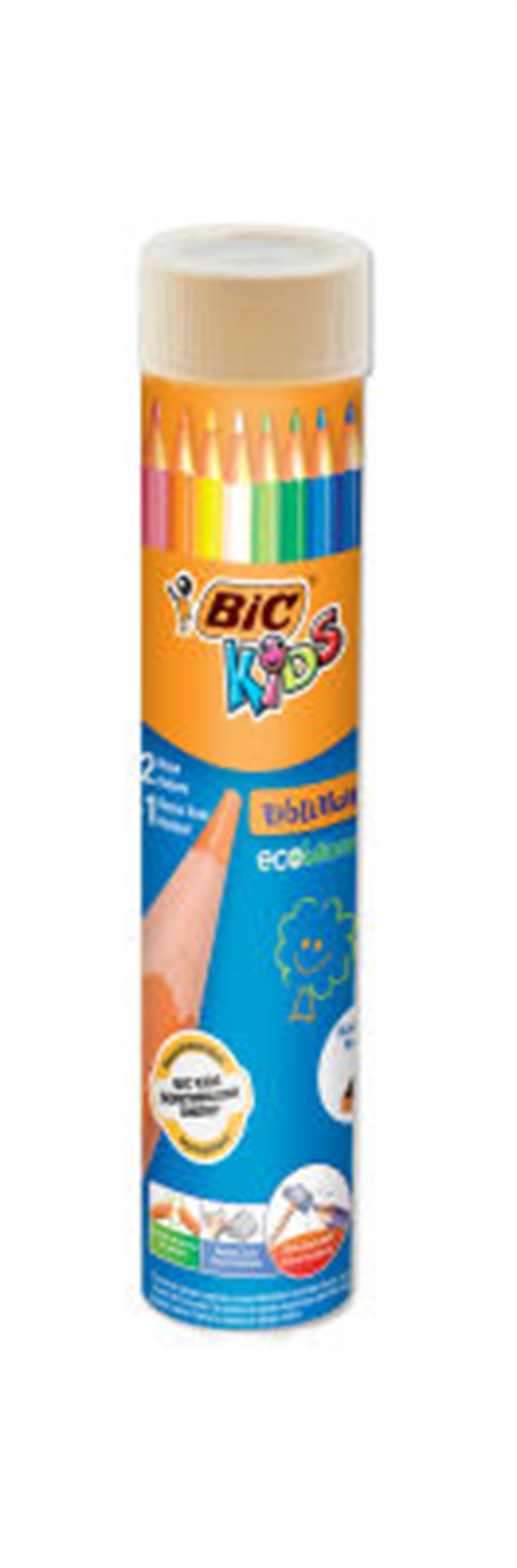 Bic 958191 Evolution Kuru Boya Kalemi 12+1 Metal Tüp