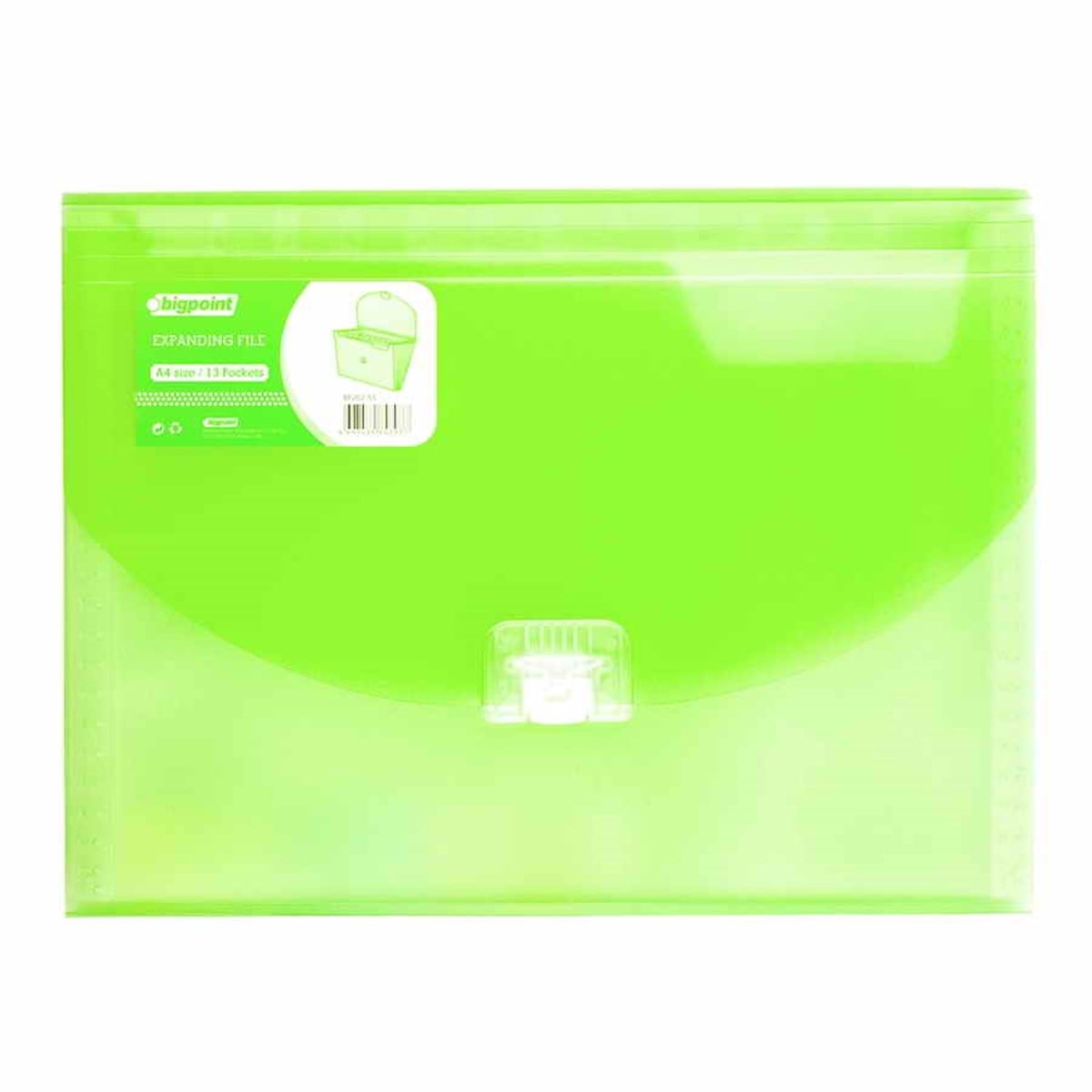 Bigpoint Bp262-55 Körüklü Dosya 13 Cepli Yesil