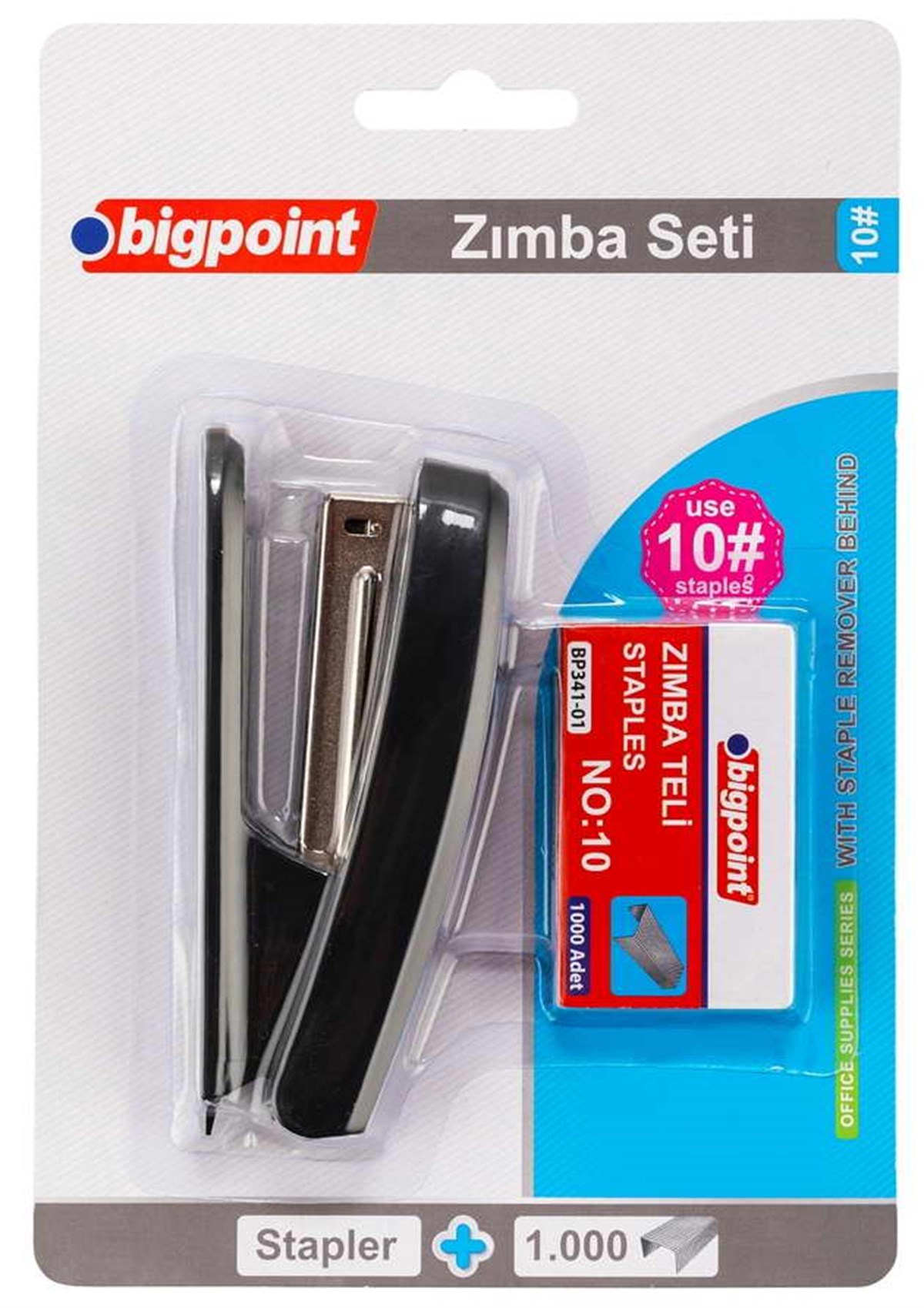 Bigpoint BP306-95 Zımba Makinesi Seti No:10 Siyah
