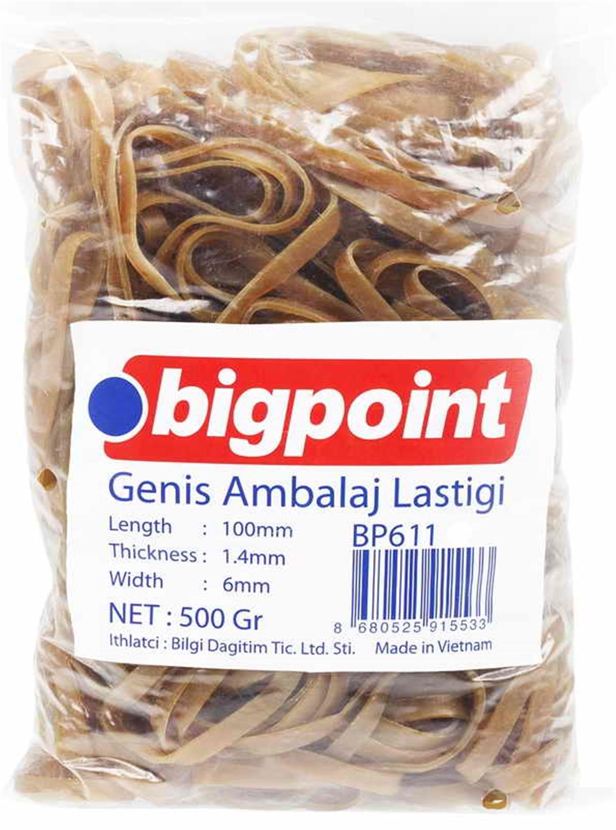 Bigpoint Bp611 Geniş Ambalaj Lastiği 500 Gram %100 Kauçuk