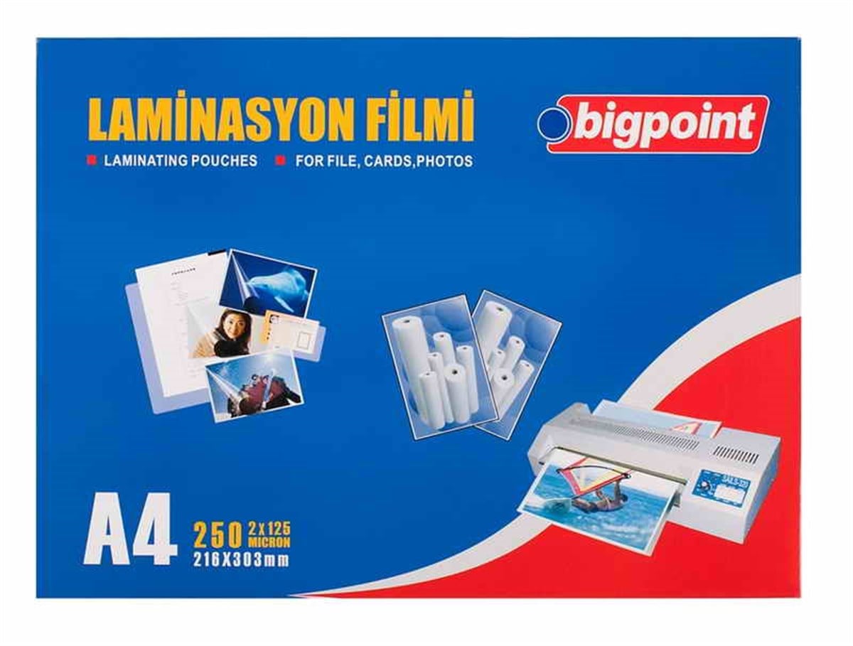 Bigpoint Bp694 Laminasyon Filmi A4 125 Micron  