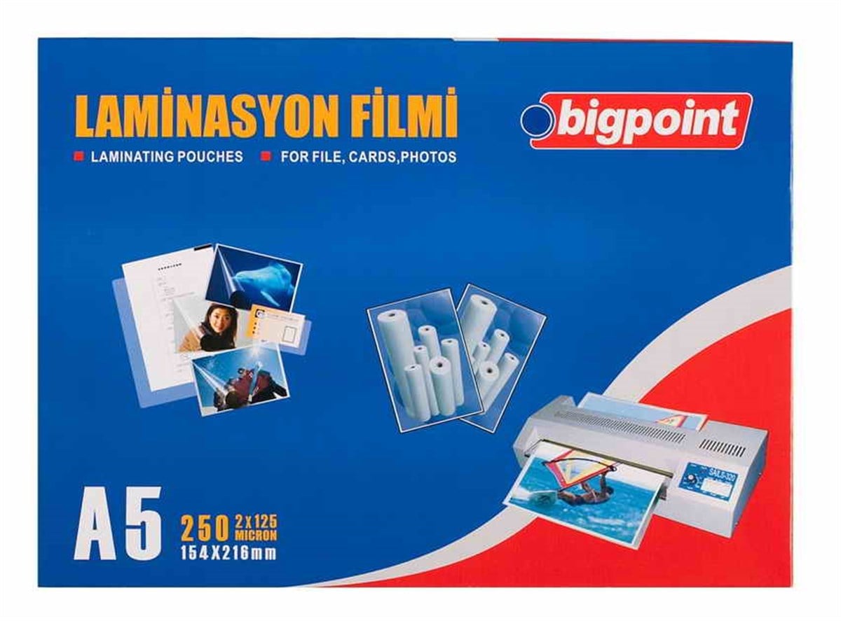 Bigpoint Bp695 Laminasyon Filmi A5 125 Micron 