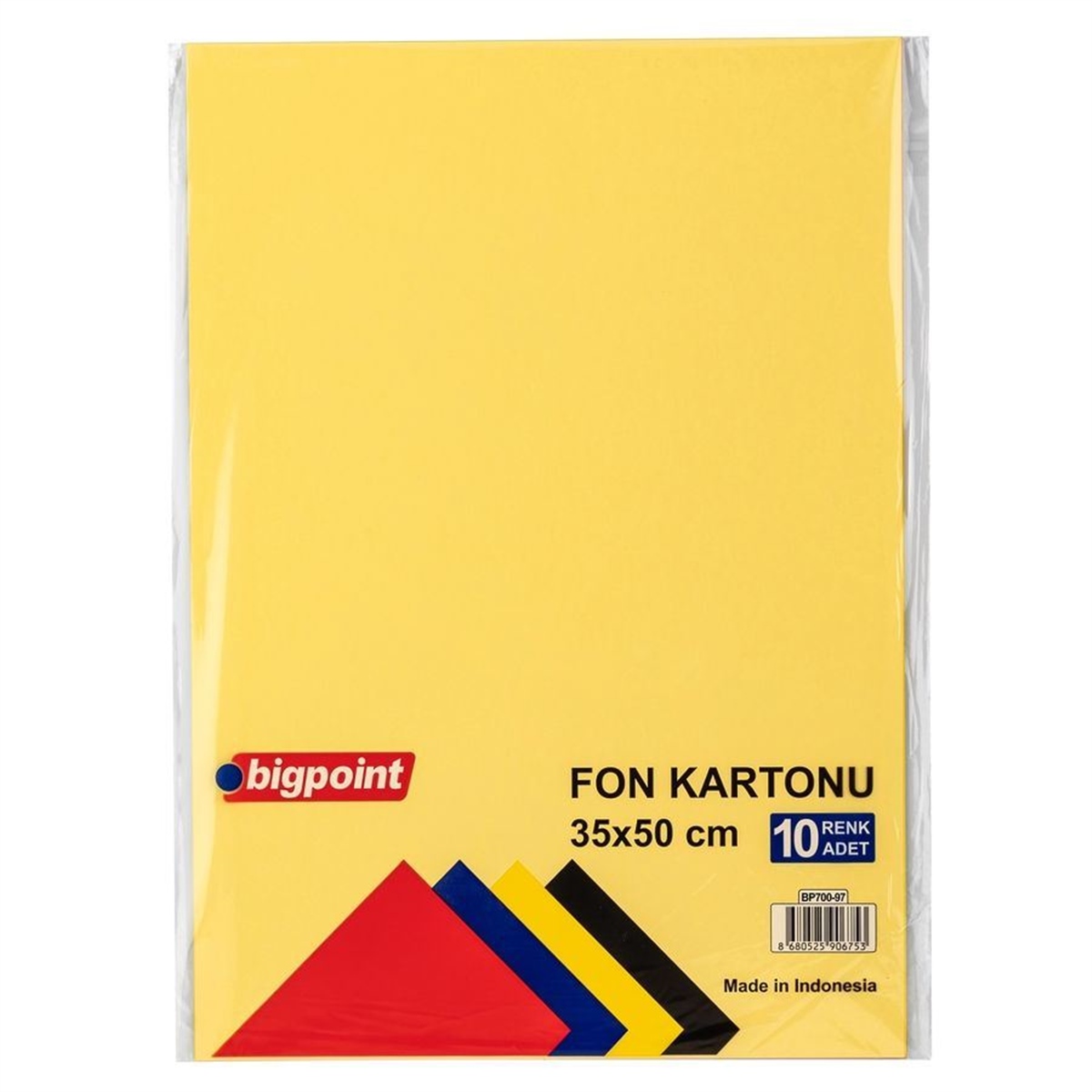 Bigpoint Bp700-97 Fon Kartonu 35x50cm 160 Gram Karışık 10 Renk