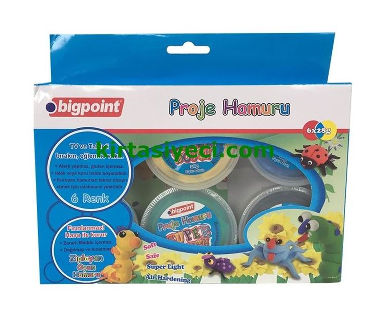 Bigpoint Bp763-06 Proje Hamuru 28Gr 6 Renk Set