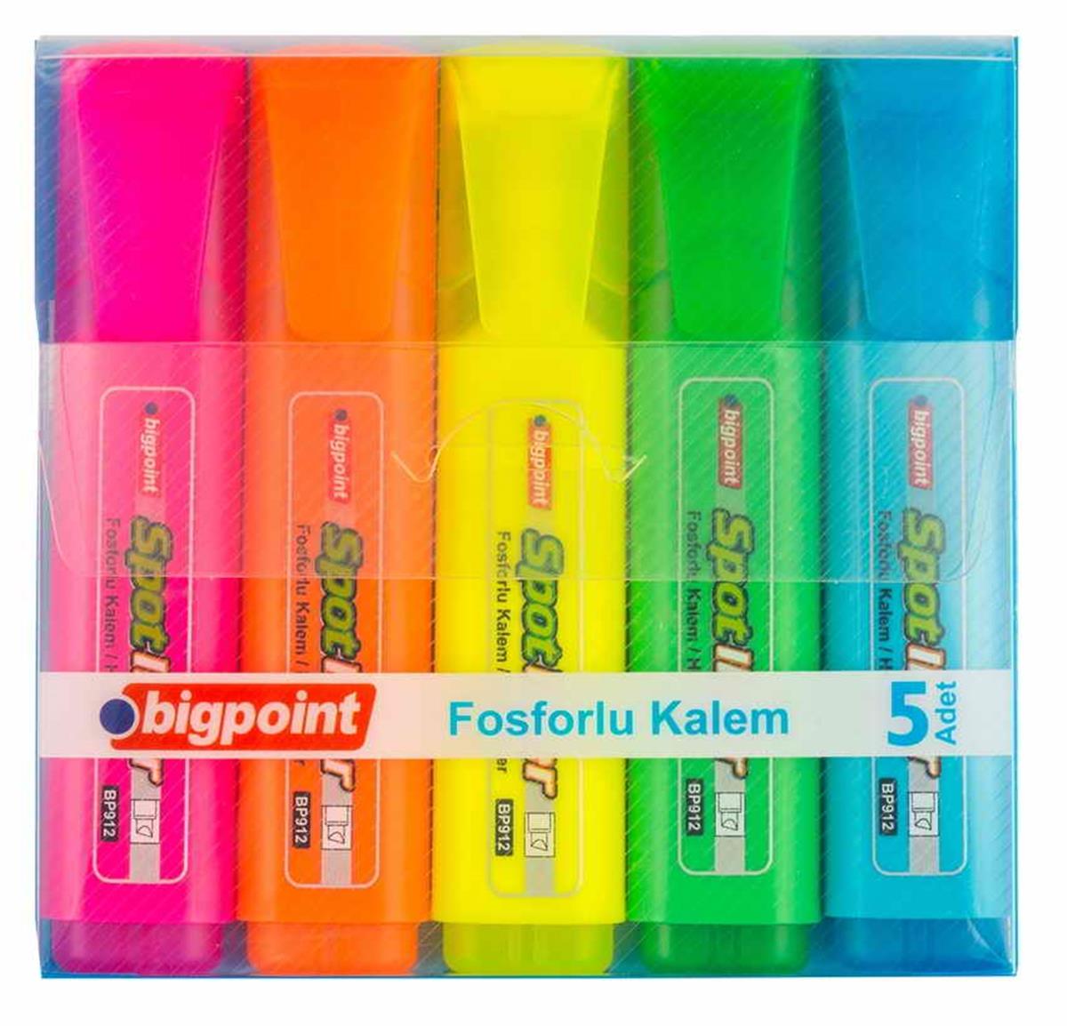 Bigpoint BP912-05 Fosforlu Kalem 5'li Set