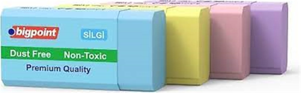 Bigpoint Bp977-24 Dust-Free Pastel Renkli Silgi Adet
