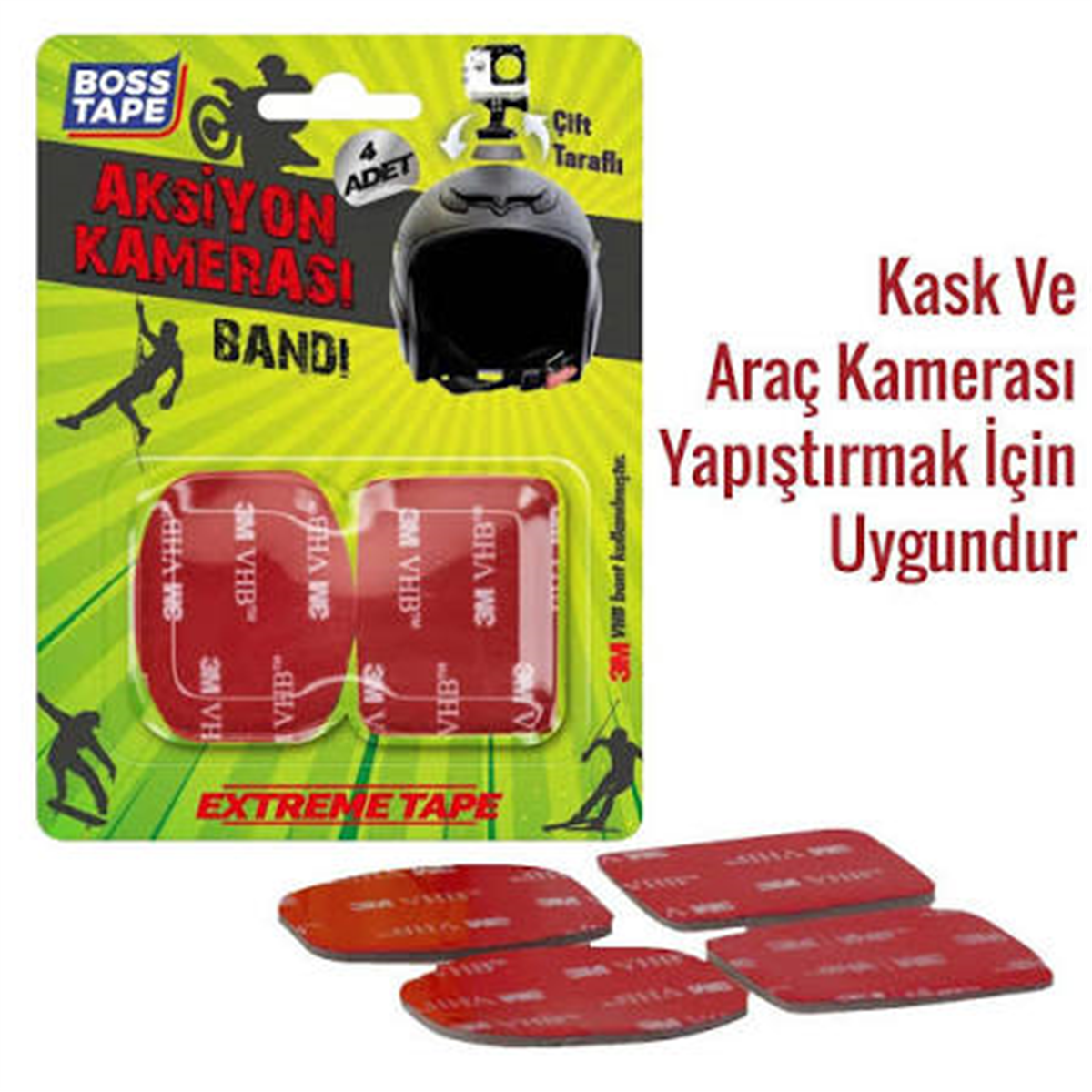 Boss Tape Aksiyon Kamerası Yapıştırma Bandı Bt-09009