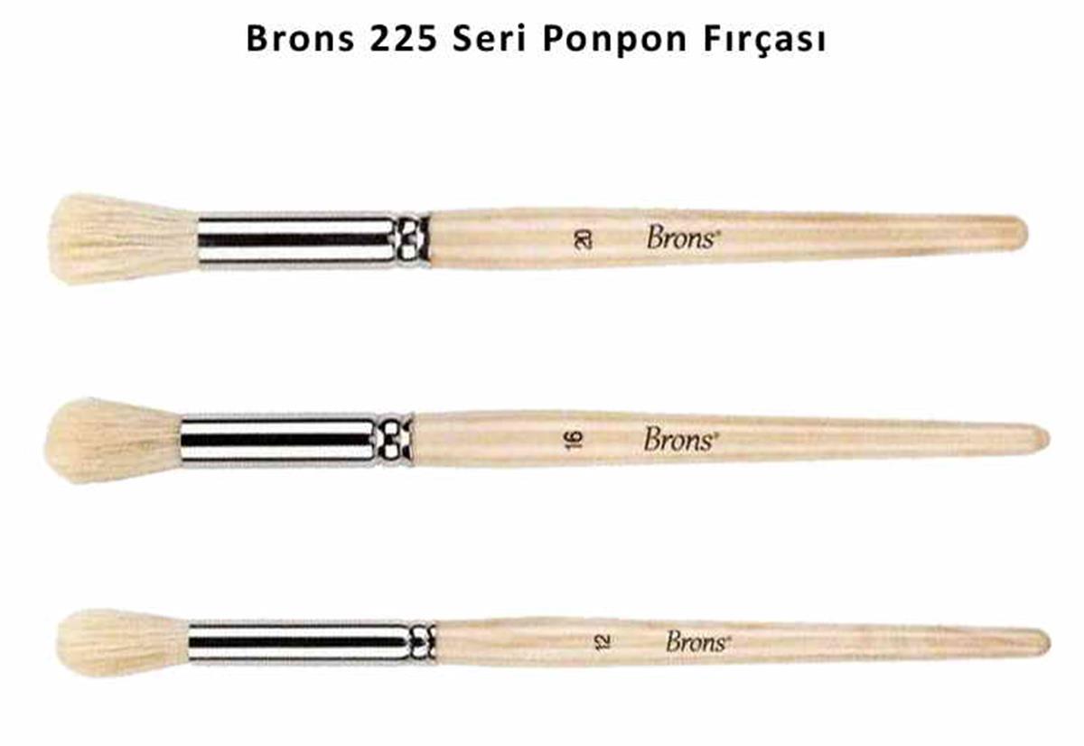 Brons Br-2122 Tampon Fırça 225 Serisi No:20