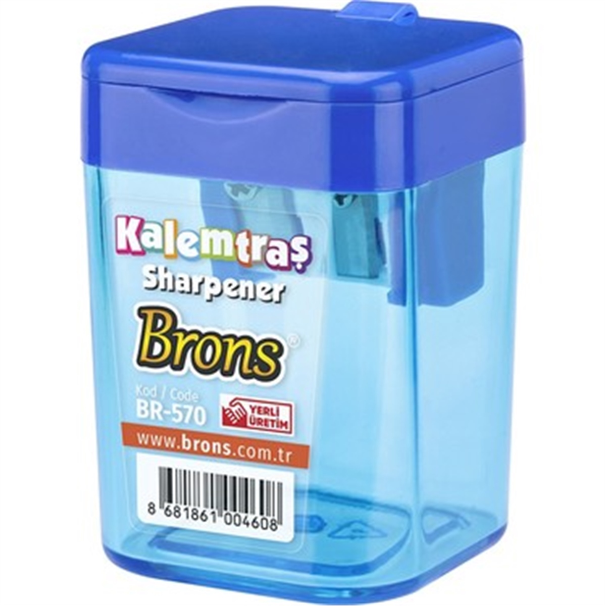 Brons Br-570 Kalemtraş Hazneli Kare 