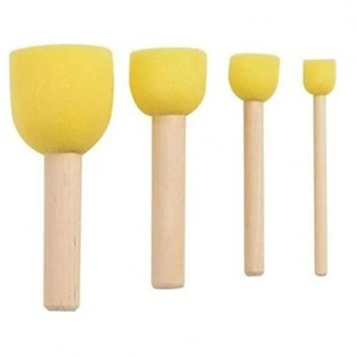 Brons Br-676 Sünger Tampon Fırça 4 Lü Paket