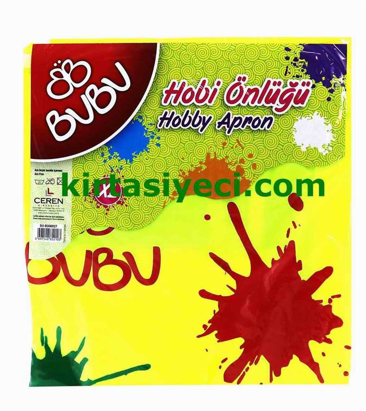 Bu-Bu 00027 Boyama Önlügü Su Geçirmez 10 Yas 
