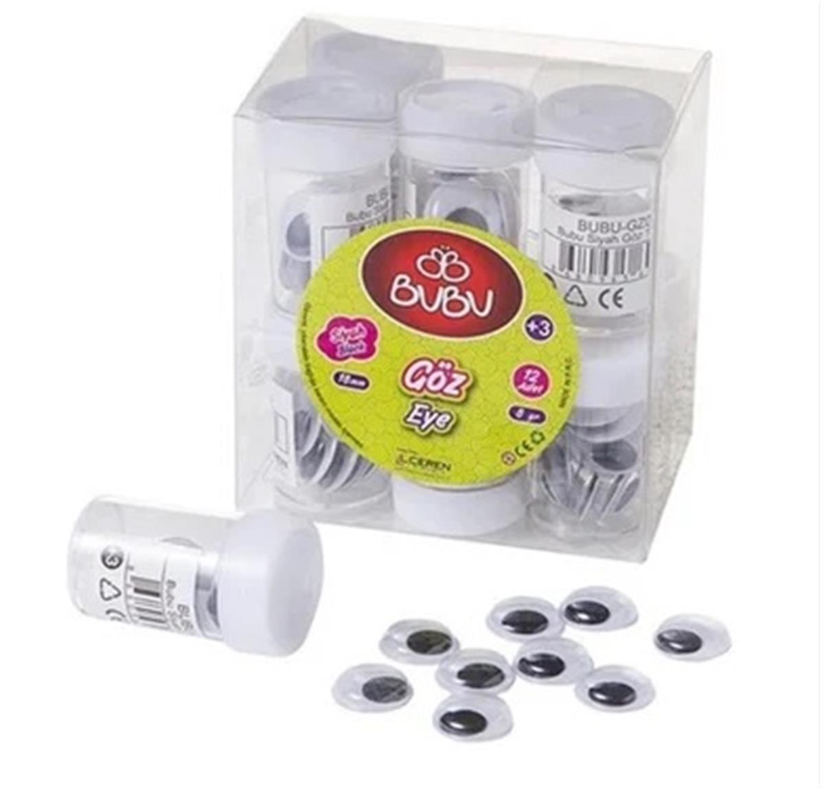 Bu-Bu Gz0005 Oynar Göz Siyah 18 Mm 8Gr