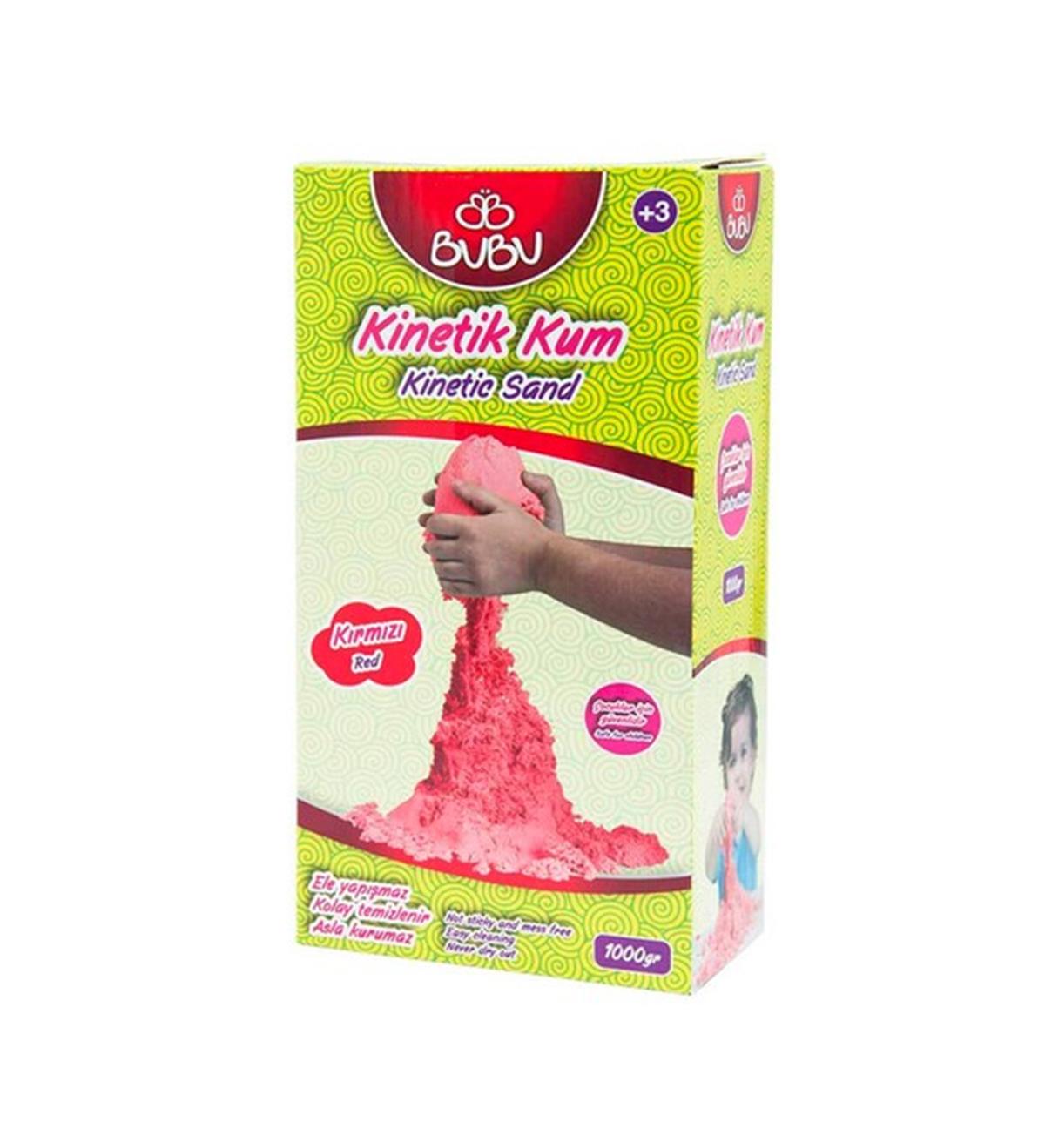 BuBu Ku0012 Kinetik Kum 1000gr Kırmızı