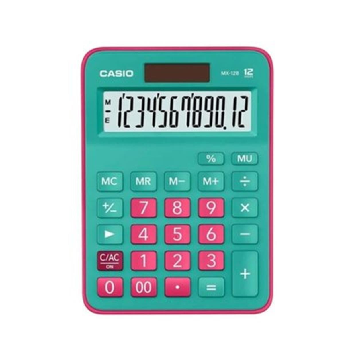 Casio Mx-12B-Gnrd Masa Üstü Hesap Makimesi 12 Hane Yeşil