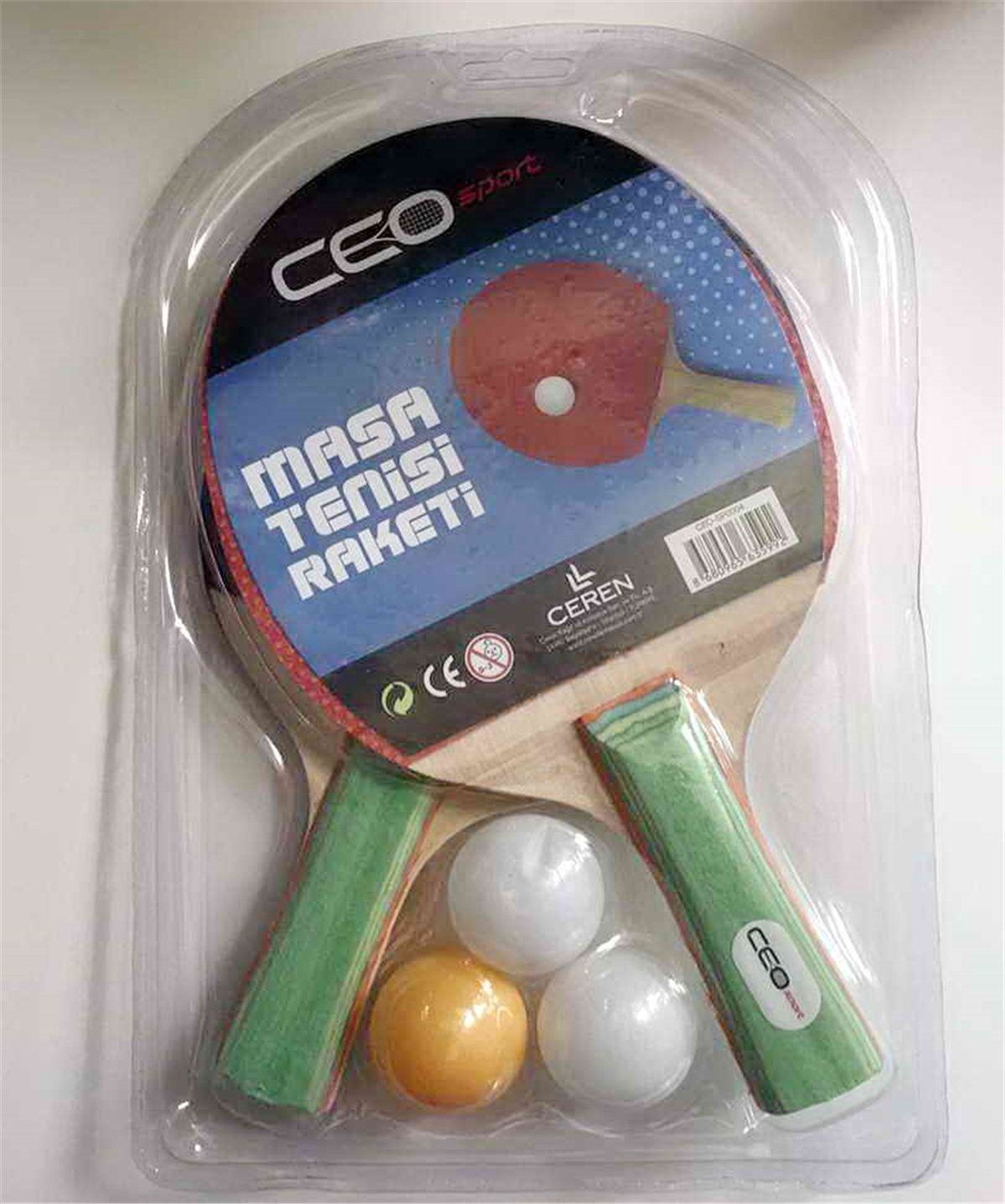 Ceo Sp0004 Sport Masa Tenisi Seti 2 Raket+ 3 Top 