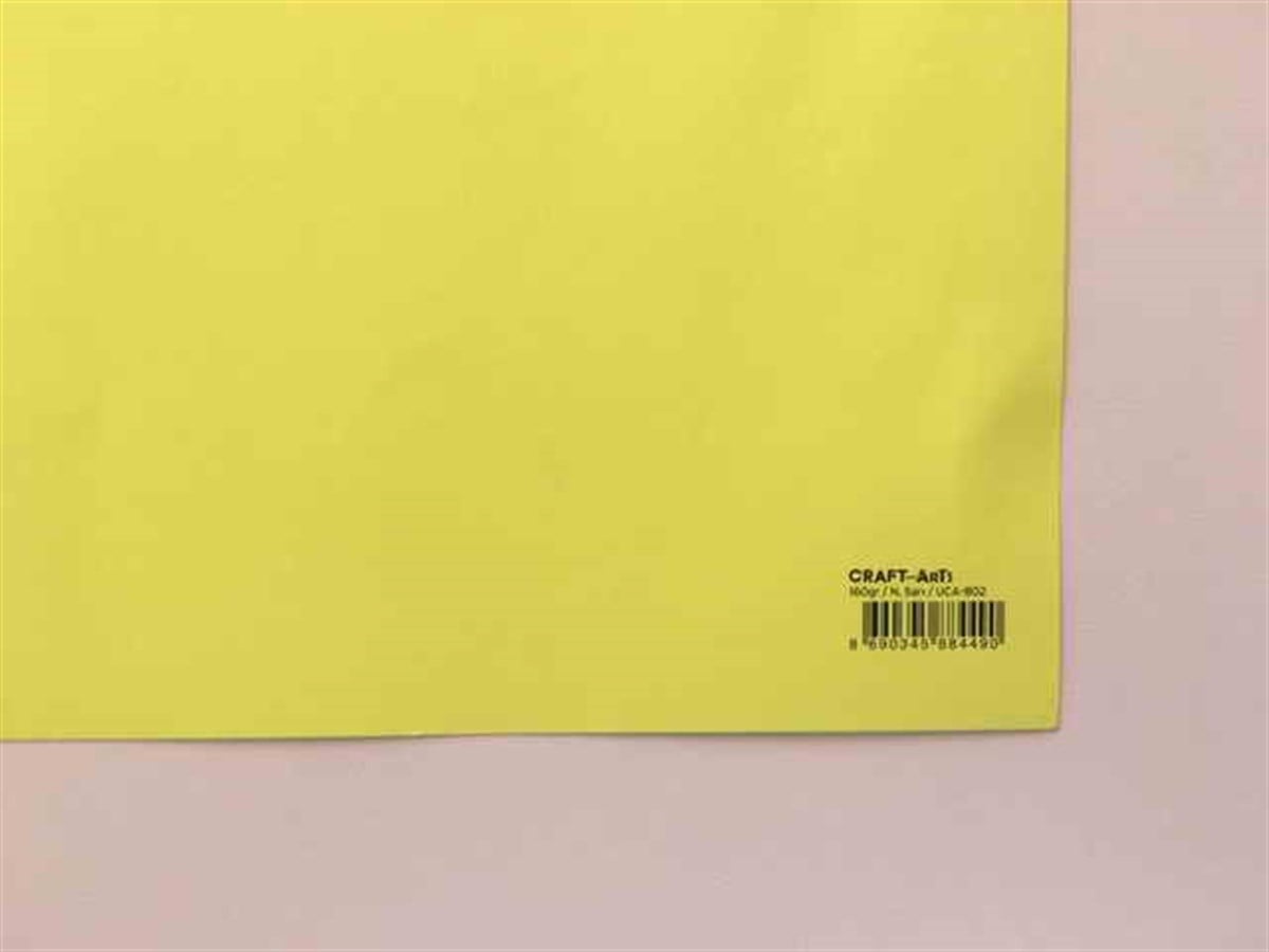 Craft And Arts Uca-802 Fon Kartonu 50X70 Fosforlu Sari Adet