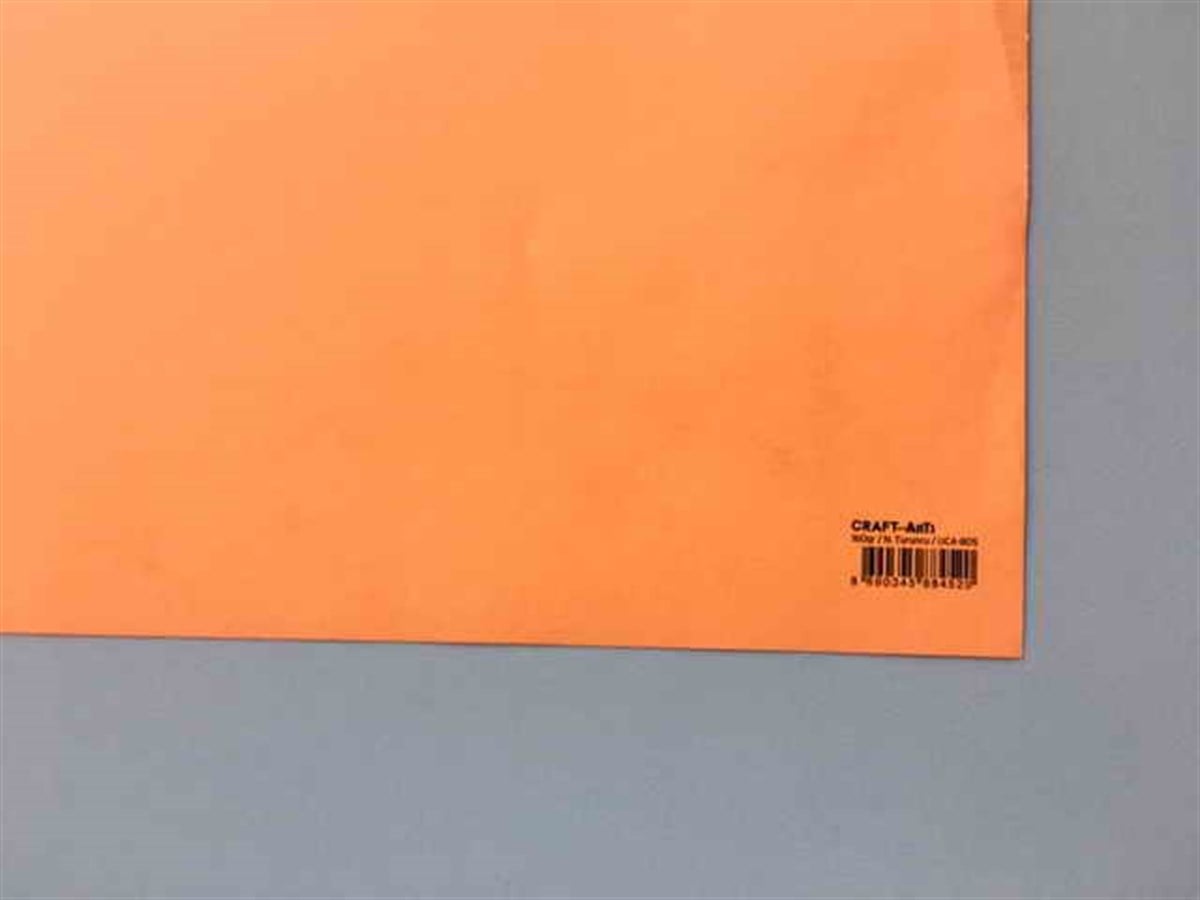 Craft And Arts Uca-805 Fon Kartonu 50X70 Fosforlu Turuncu Adet