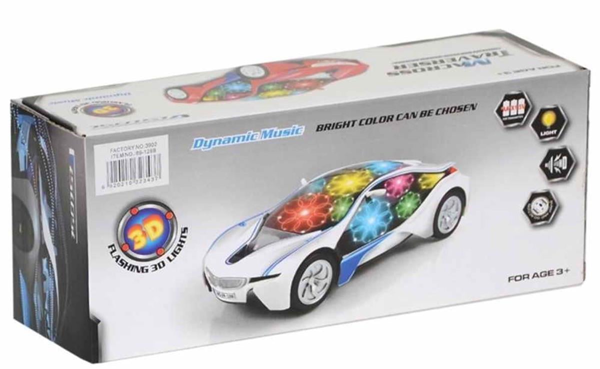 Ctoy Oyuncak 3D Işıklı Pilli Ve Sesli Araba