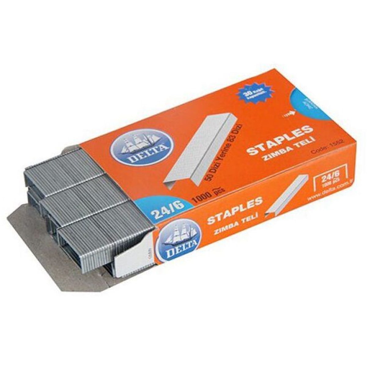 Delta 1552 Zimba Teli 24/6 Beyaz 1 Paket